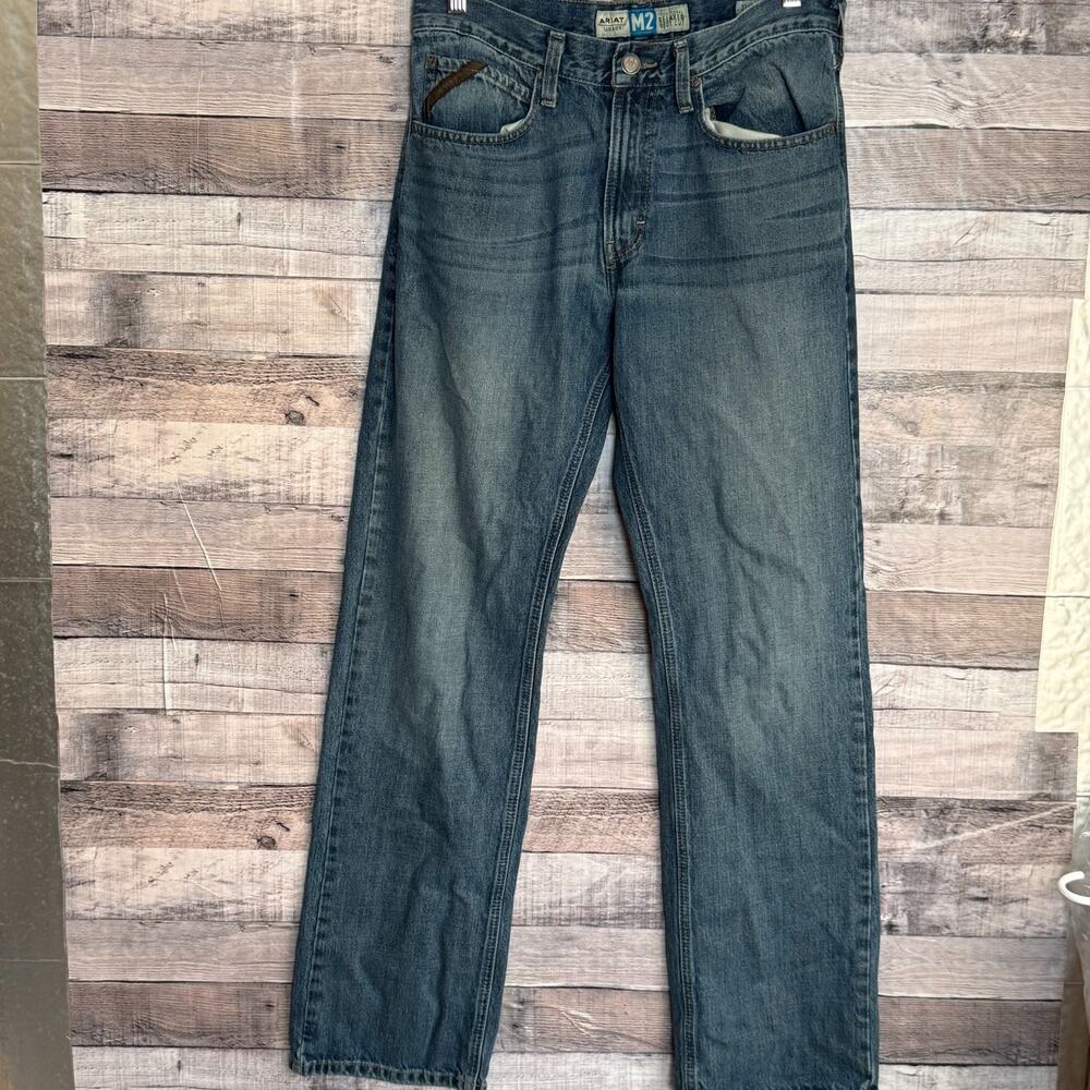 Ariat M2 Bootcut Relaxed Fit Jeans Mens 32x34 Blue Medium Wash Denim
